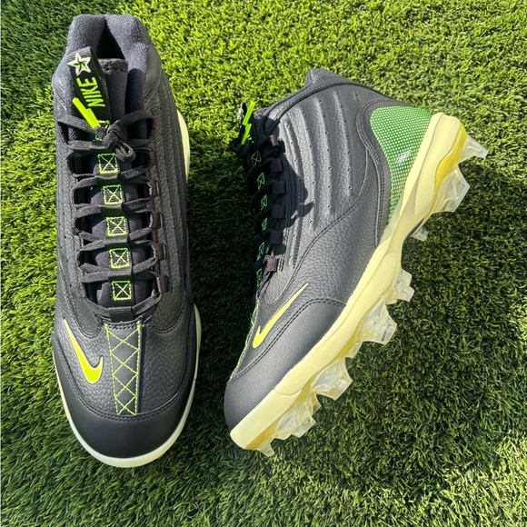 NIKE GIFFREY 2 MCS “BLACK VOLT” BASEBALL CLEATS MEN’S SIZE 10.5